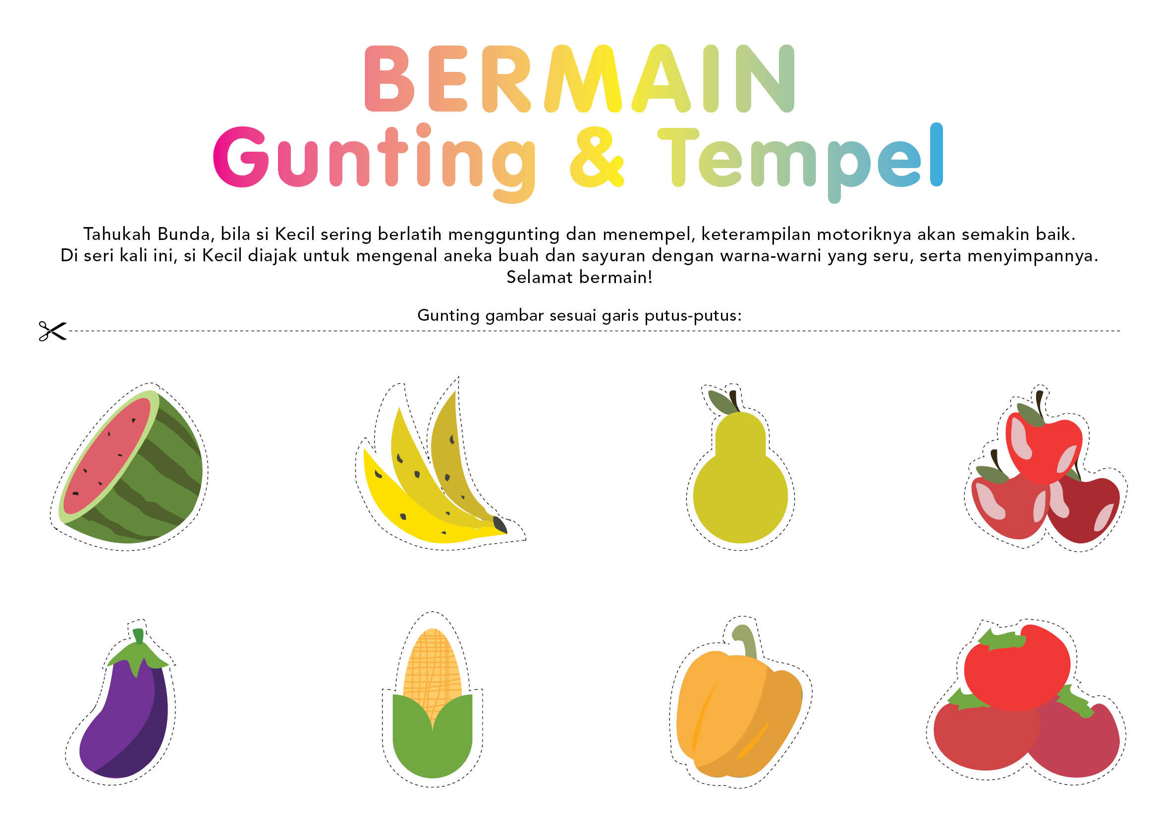 Bermain Gunting dan Tempel